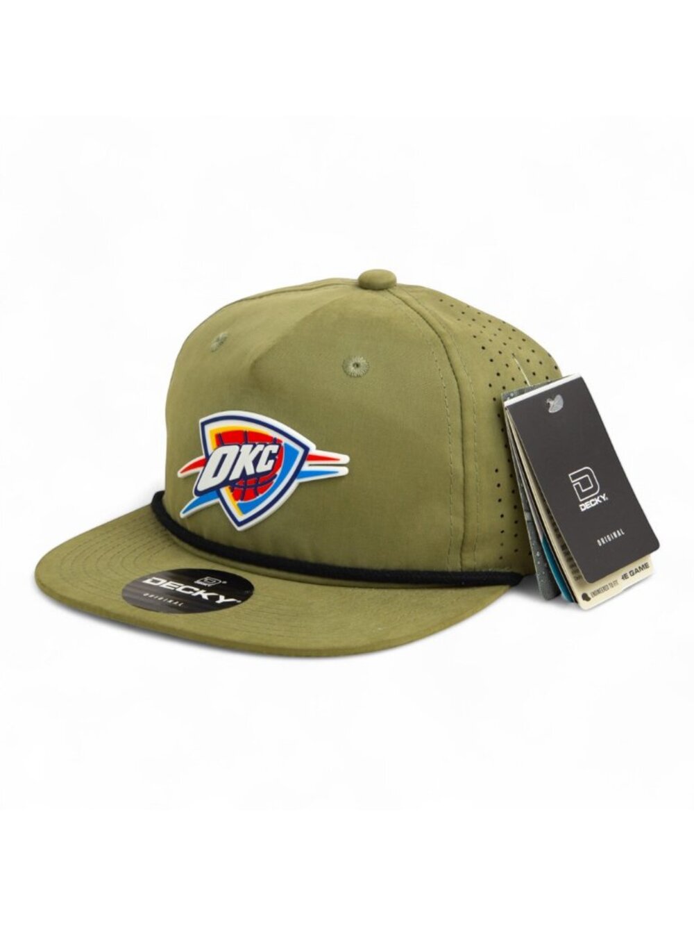 Oklahoma City Thunder 3D Perforated Rope Hat- Loden/ Black